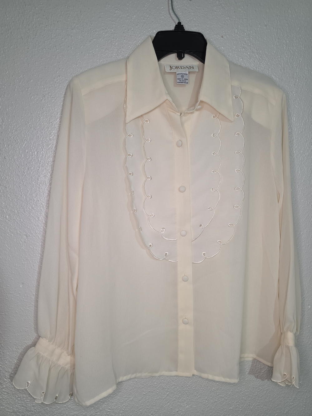 Jordan Women's Cream Button-Up Blouse